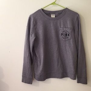 Grey Victoria secret sweatshirt